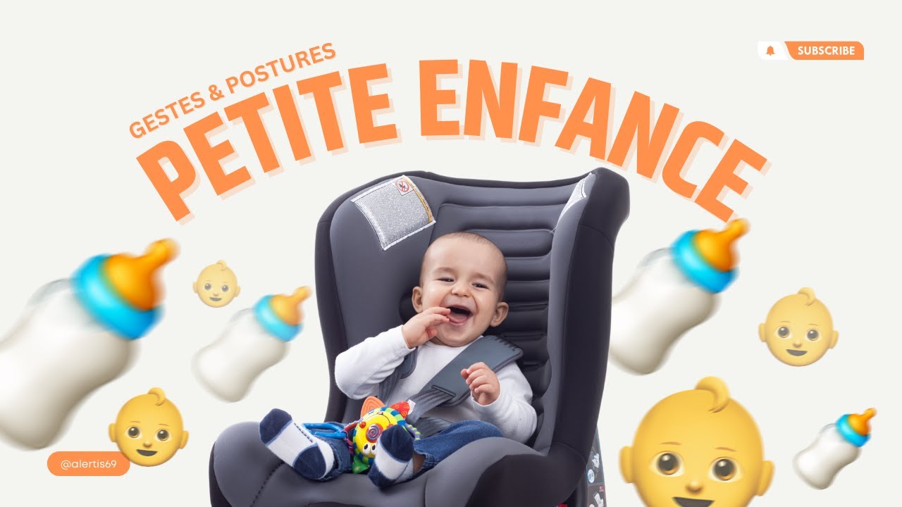 Formation gestes et postures en cr&egrave;ches PRAP petite enfance prendre dans le si&egrave;ge et poser sur table