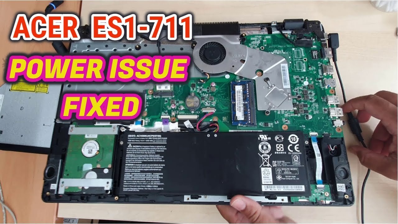 Acer ES1-711 не работает? Простой ремонт!