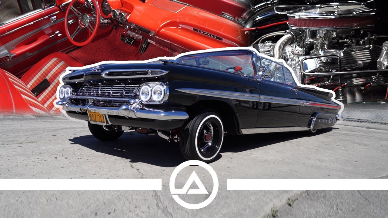 Крис Миллс ’59 Impala Lowrider за рулём Snoop Dogg в перерыве Суперкубка