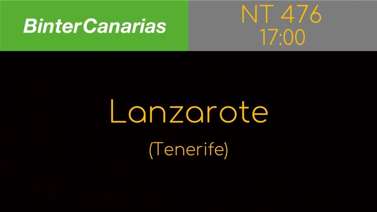 Binter |ATR72| TENERIFE N-LANZAROTE