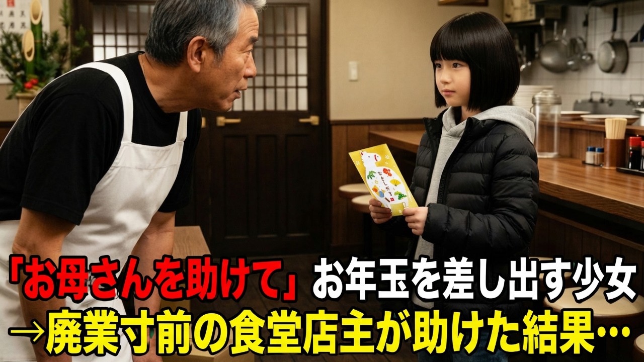閉店間近の食堂に7歳の少女が来店「500円あげます、だから…お母さんを怖い人から助けてください」→店主が母子を守るために立ち上がった結果…【感動する話】