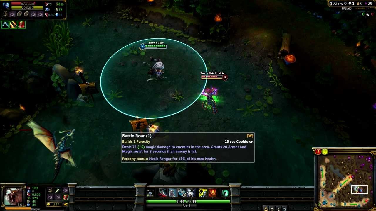 Rengar Abilities - Rengar Gameplay and Bonetooth Necklace