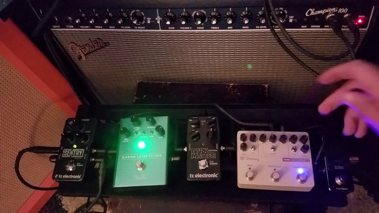 Does the Fender Champion 100 take pedals well?