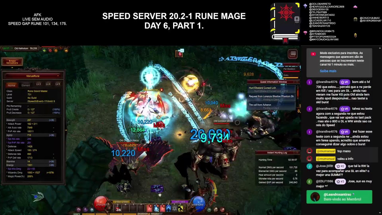 Speed Server 20.2-1 Rune Mage - Day 6, Part 1.