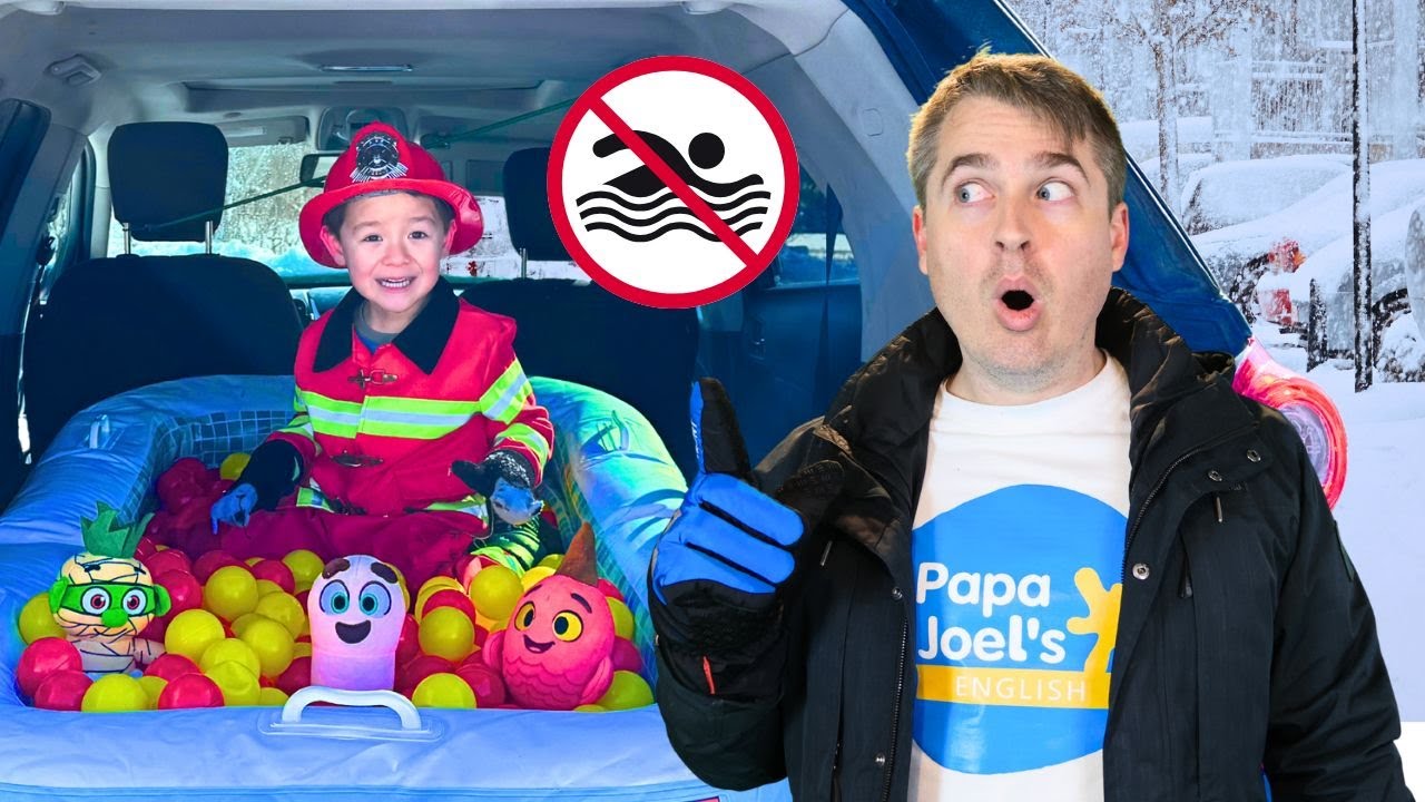 Little Fireman learns Car Safety Rules for the Snow