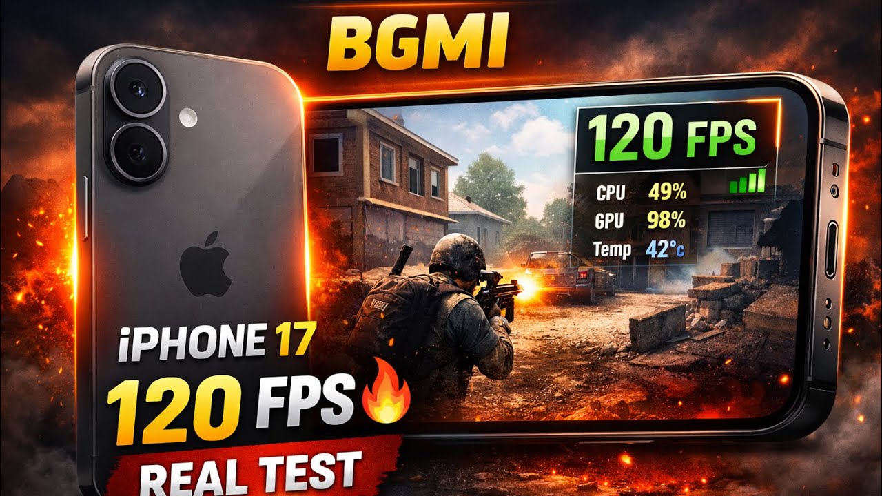 IPHONE 17 BGMI TEST 4.3 UPDATE | IPHONE 17 120 FPS TEST IN 2026 #bgmi #iphone17 #120fps #bgmitest 