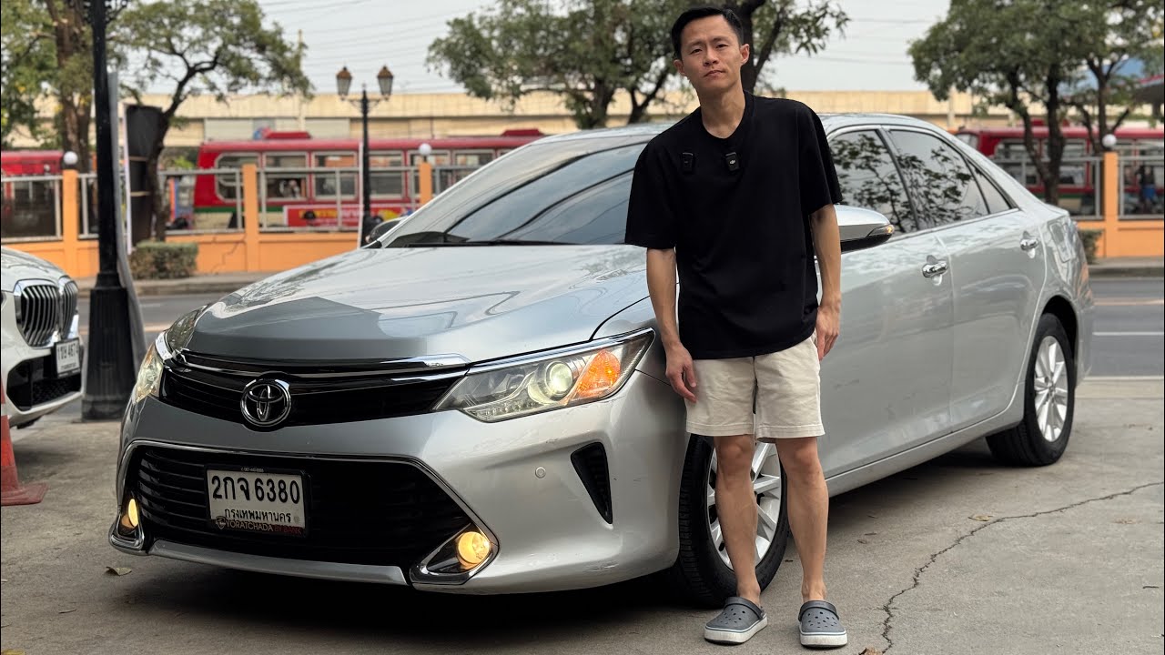🚘TOYOTA CAMRY 2.0 G D4S CVT 2017 สีเทา✅ราคา 379,000 บาท(ราคาจัดโปร)🛣️ไมล์ 220,000 กม.