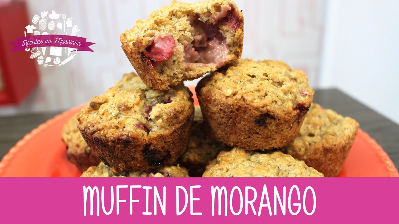 MUFFIN DE MORANGO - Epis&oacute;dio 133 - Receitas da Mussinha