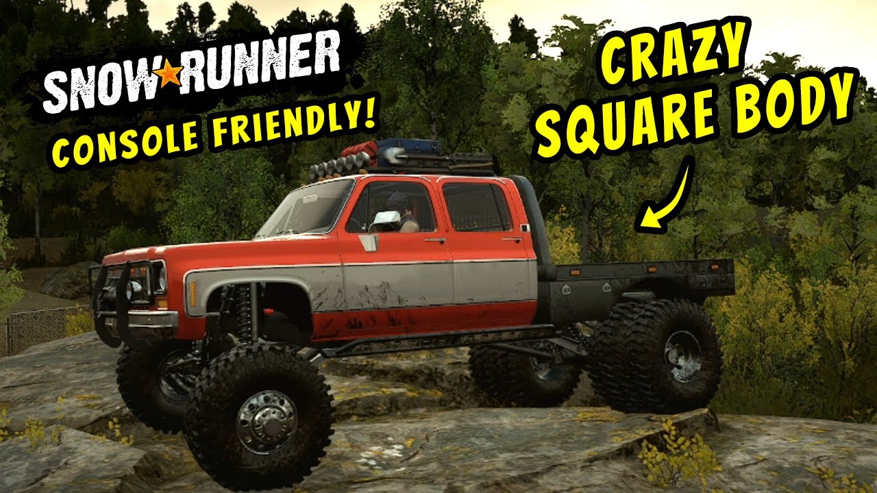 The Best All Around Dually in SnowRunner - Night Run! | Square body Dually - Console Friendly!