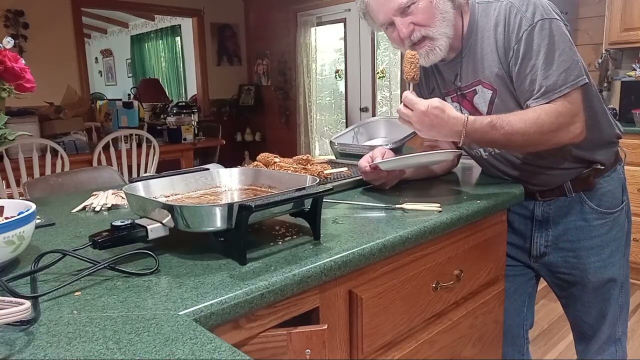 Mock Chicken Legs, 1976 Electric Frypan and today is 50 years since mom has passed.  Part 5 of 5