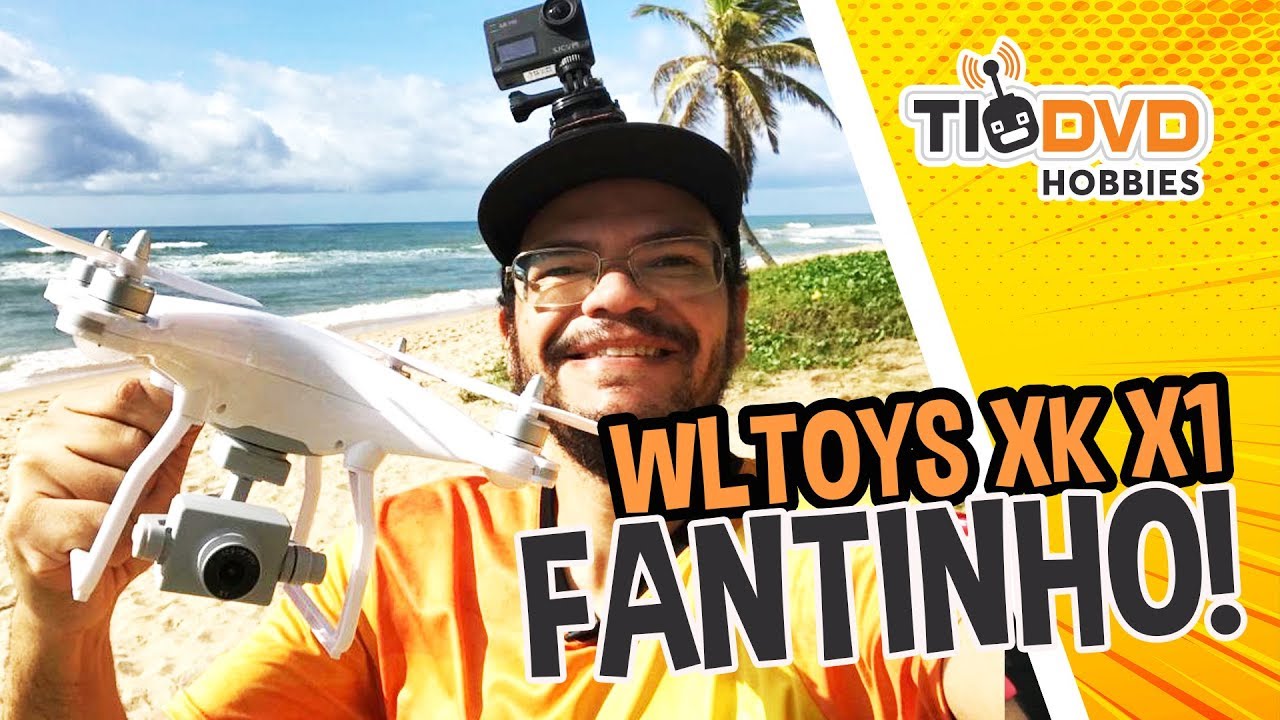 MINI DJI PHANTOM 4 “FANTINHO” WLTOYS XK X1 DRONE BOM E BARATO COM GPS CAMERA GIMBAL PARA INICIANTES