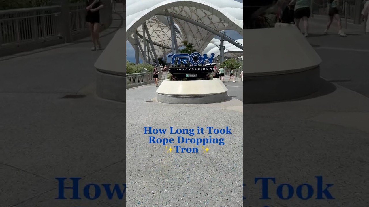 How Long It Took Us To Rope Drop Tron Lightcycle at Magic Kingdom