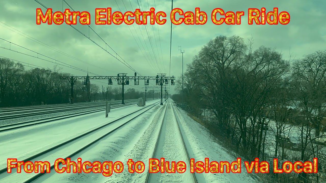 Metra Electric Cab Car Ride from Chicago to Blue Island via Local Stops & Blue Island Branch