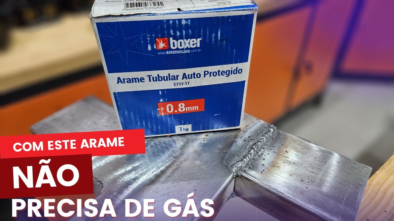 Muitos iniciantes desistem de SOLDAR por não conhecer esse ARAME QUE SOLTA GÁS