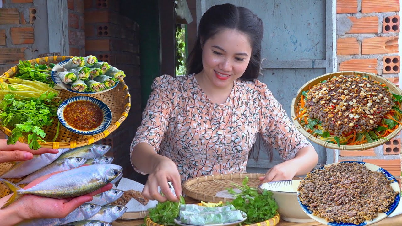 Mới Lạ Với Gỏi Cá Bạc Má ll Gỏi Cá Cuốn Mắm Nêm, Gỏi Cá Chiên Giòn