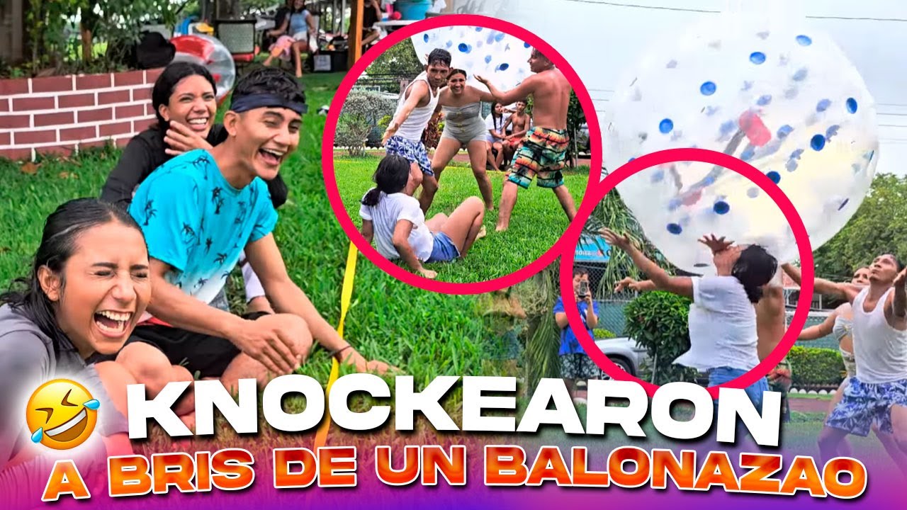 MORIRÁS DE RISA!!🤣🤣 Bris fue aplastada por la gran pelota y cae tendida al suelo🤣