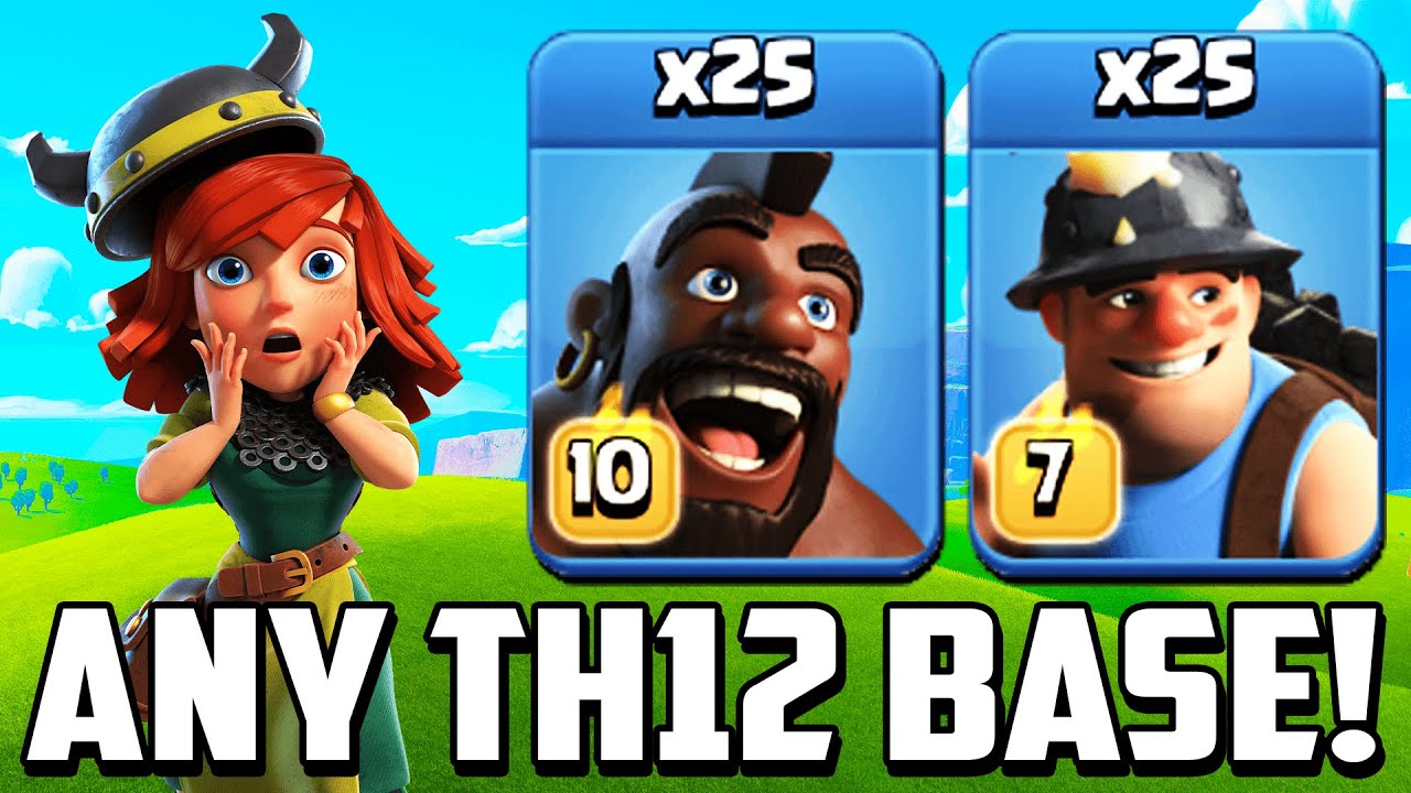 TH 12 HYBRID ATTACKS THAT DESTROY ANY BASE! TH12 Hog Miner Attack Strategy 2020 | Town Hall 12