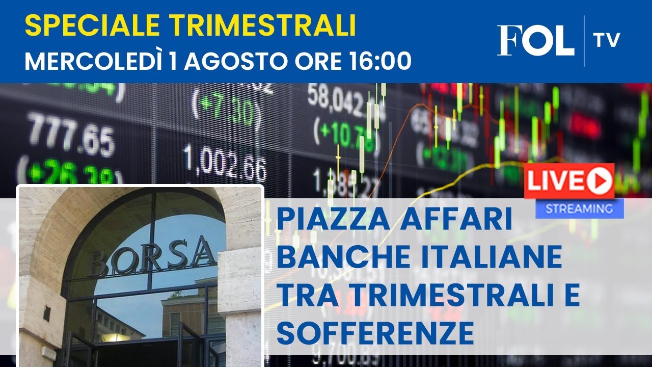 FinanzaonlineTV: Piazza Affari, banche italiane tra trimestrali e sofferenze