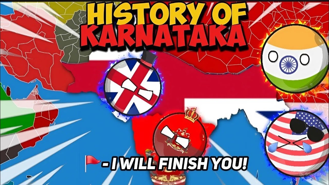 [ИСТОРИЯ КАРНАТАКИ] 🥵🔥 || [КНЯЖЕСТВЕННОЕ ШТАТ?] 😱 || #countryballs #geography