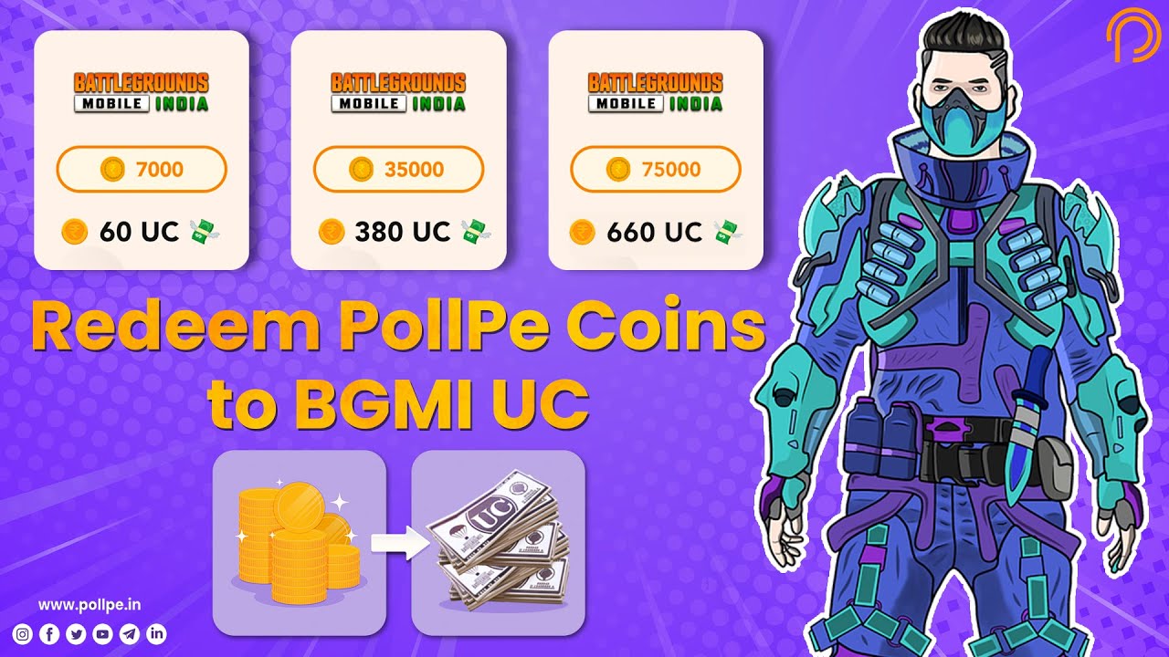 How to Redeem BGMI UC from PollPe || Tutorial Video