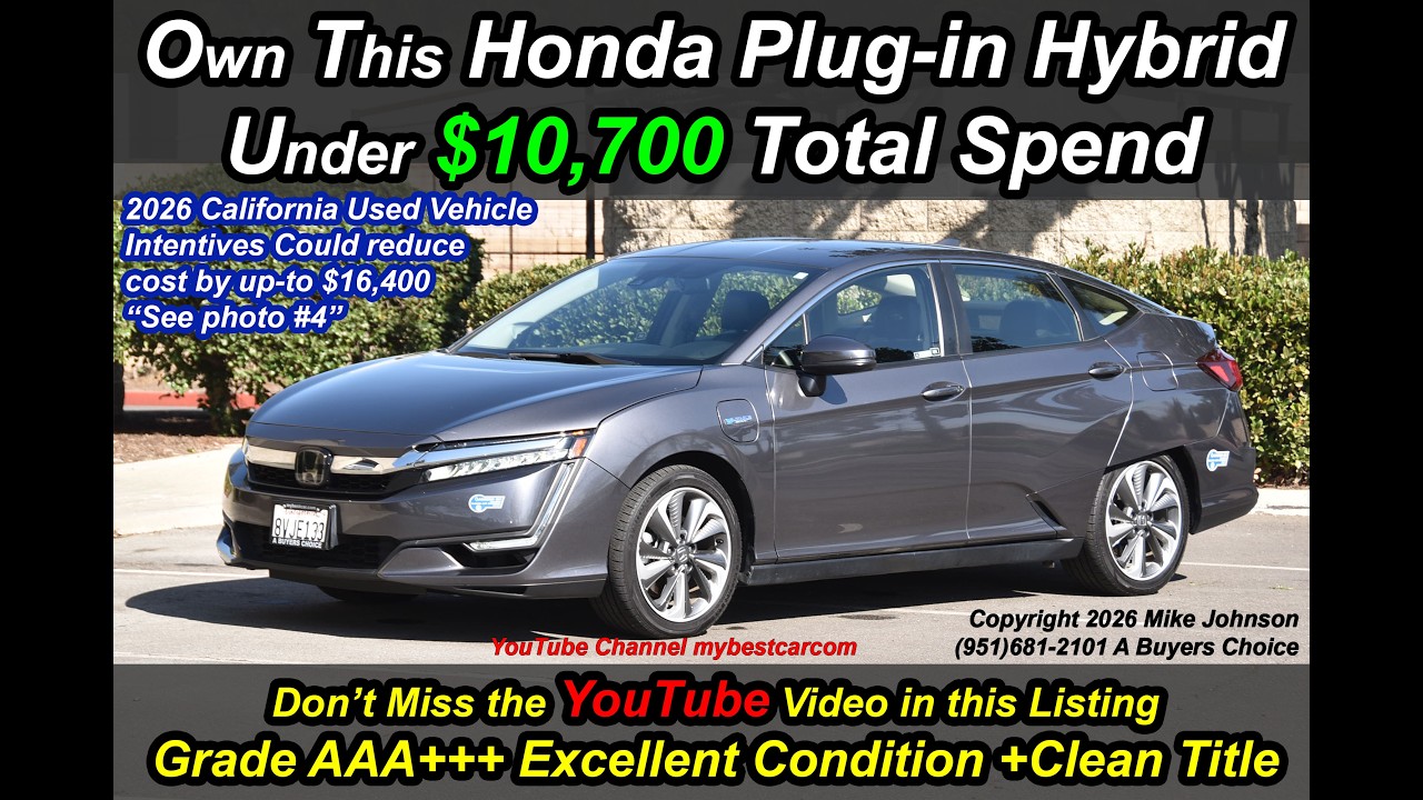 Продается Honda Clarity Plug-in Hybrid 2021 года выпуска в отличном состоянии. Предоставляются го...