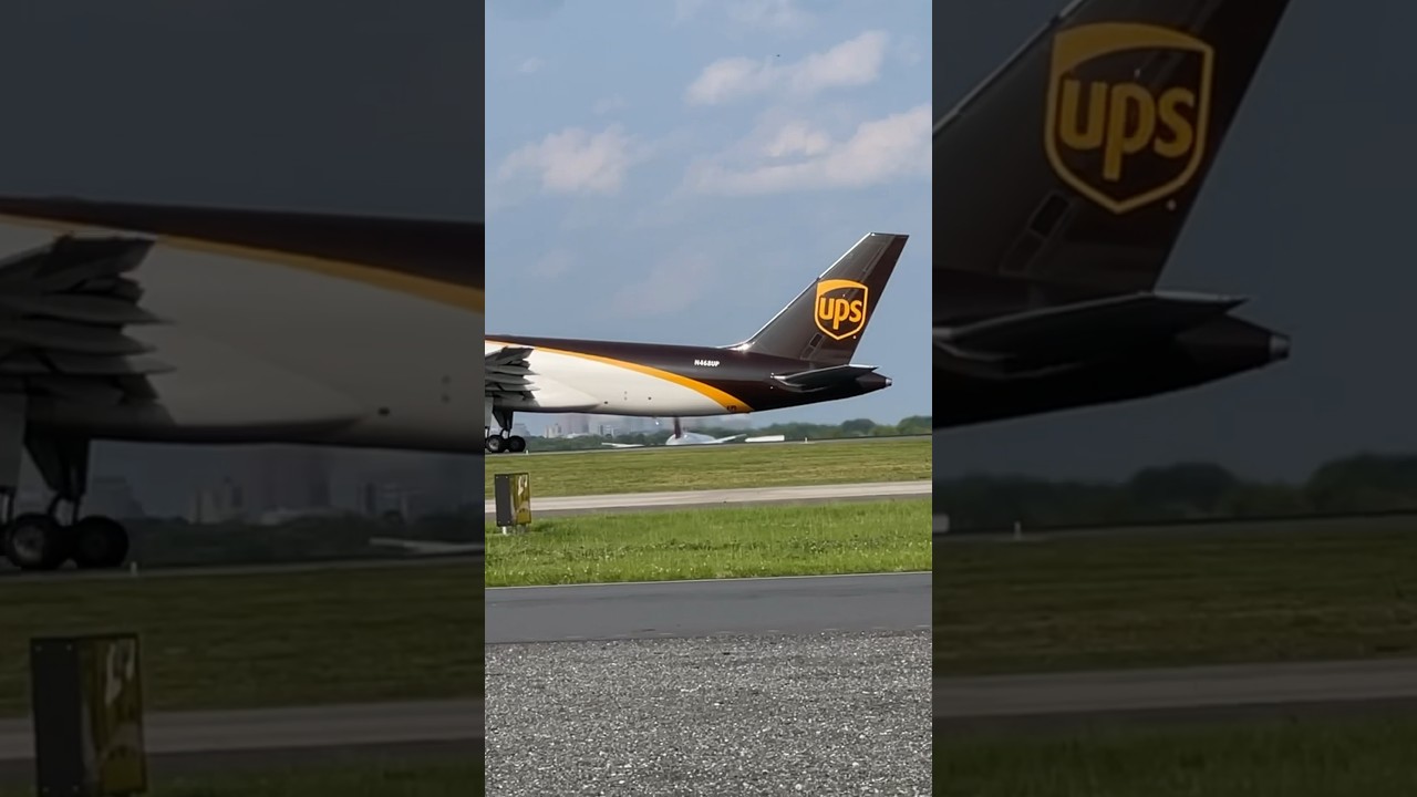 UPS 757 #takeoff #ups #cargo #757 #boeing #boeing757 #charlotte #planespotting #airplane #plane