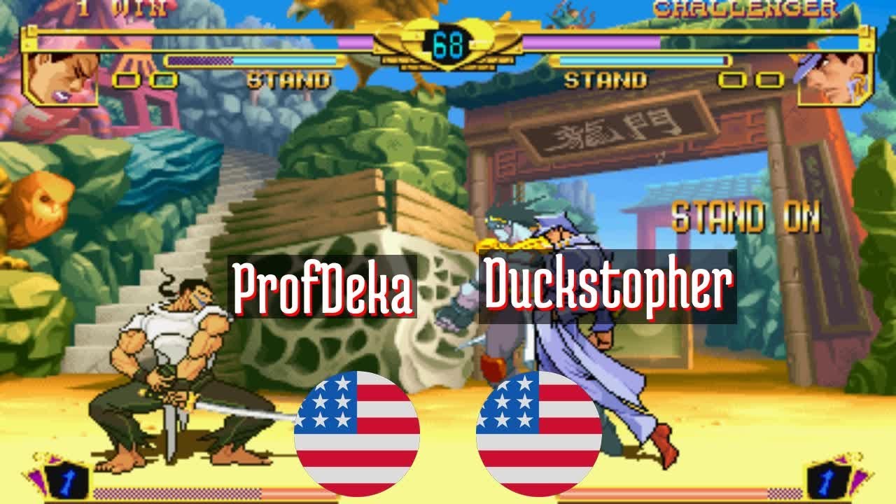 @jojobanr1: ProfDeka (US) vs Duckstopher (US) [JoJo HFTF jojoban Fightcade] Nov 6