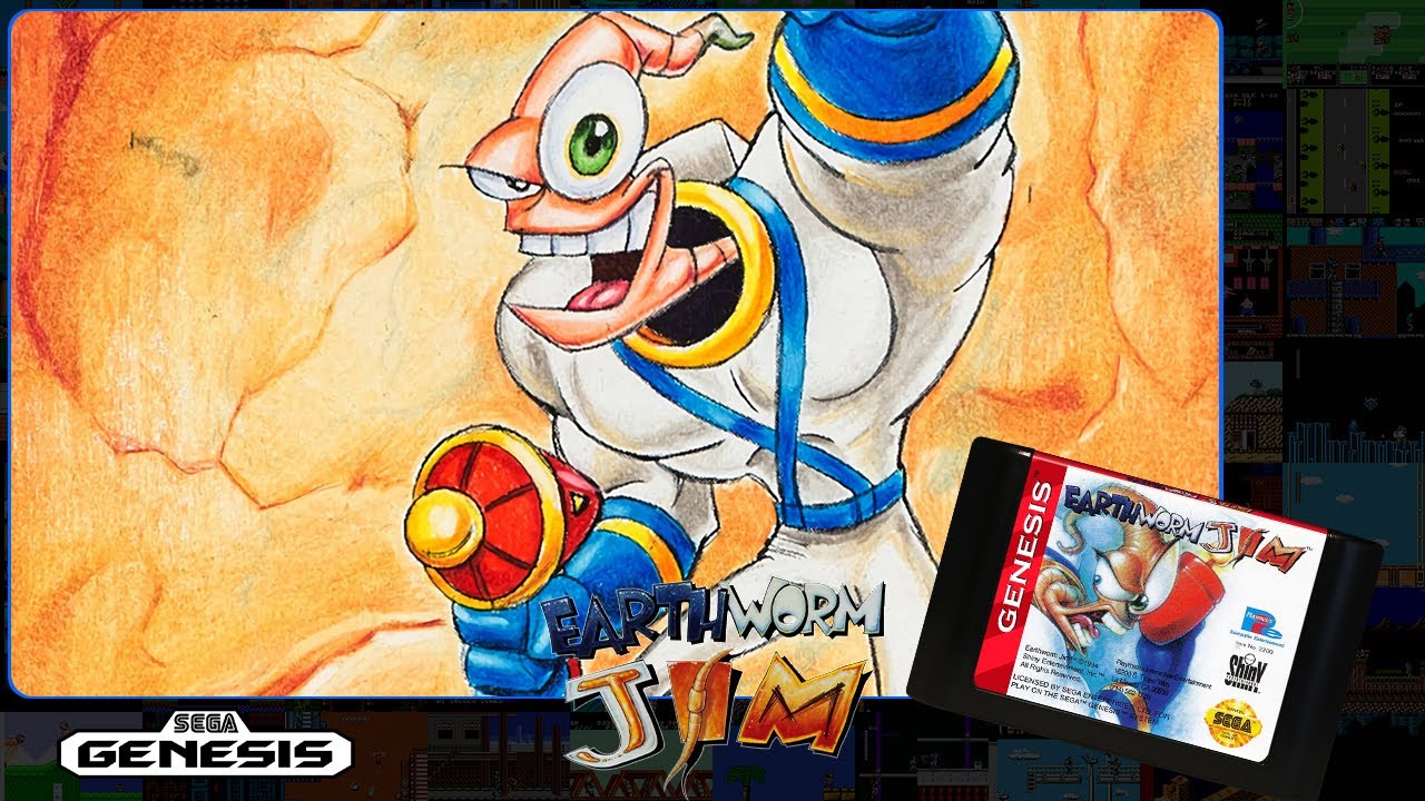 [2] Earthworm Jim (SEGA Genesis, Mega Drive) 1994 | СТРИМ