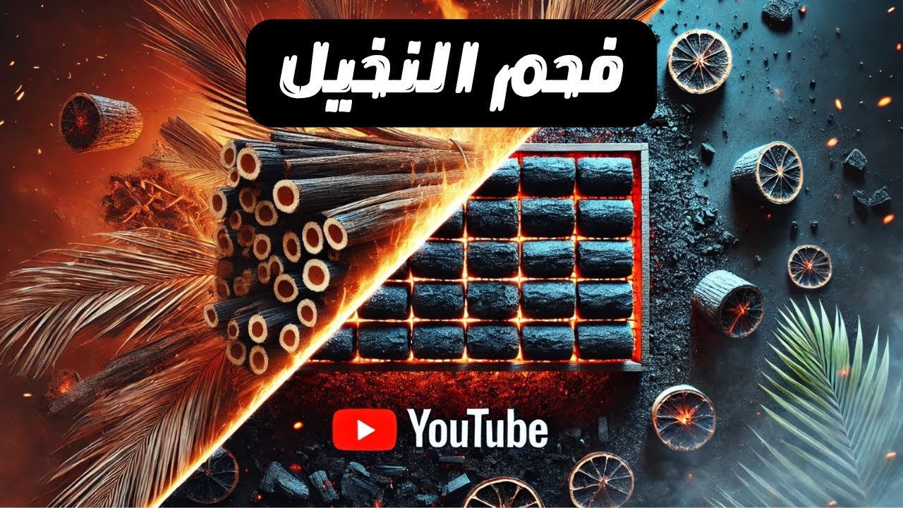 تحويل مخلفات النخيل إلى فحم مضغوط عالي الجودة – تجربة مذهل