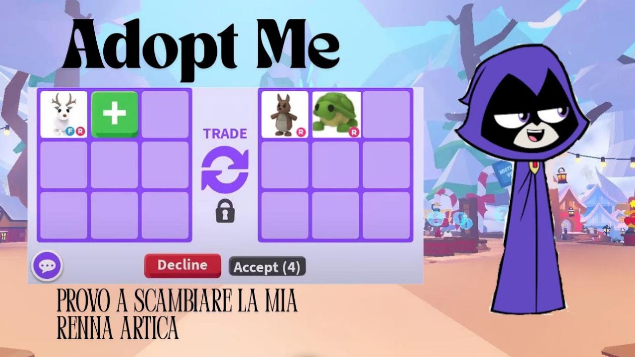 PROVO a SCAMBIARE la mia RENNA ARTICA - Adopt Me!