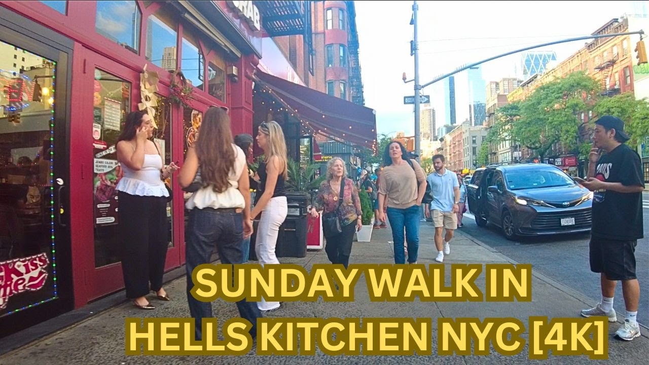 Life in Hells Kitchen NYC. May 2025 New York City Walking Tour 4K