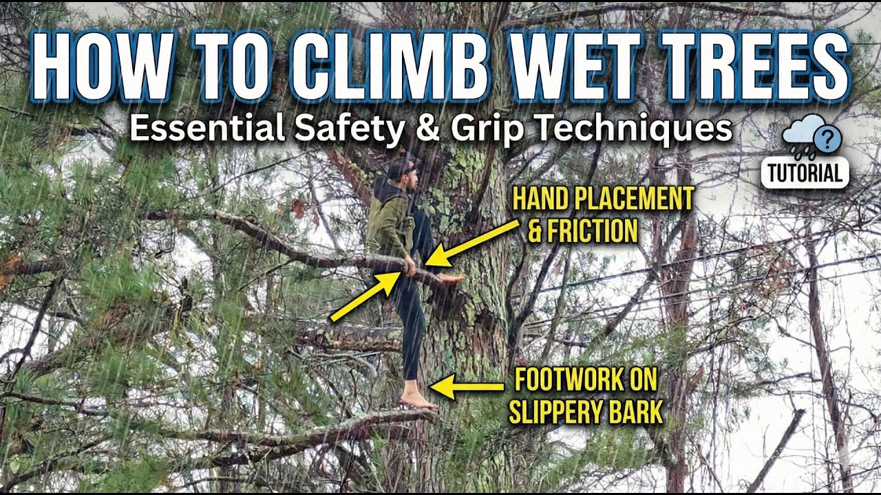How to Safely Climb Trees in Wet Conditions