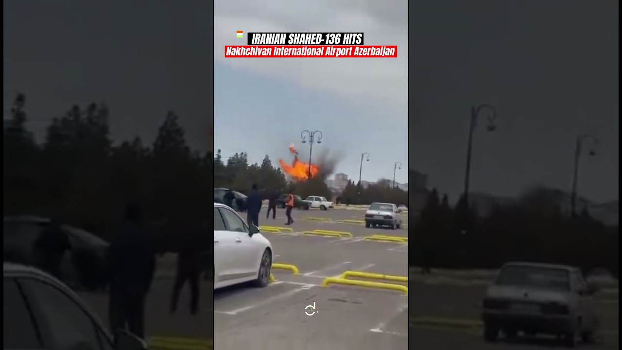 Iran Drone Hits Nakhchivan Airport Azerbaijan!🤯 #shorts