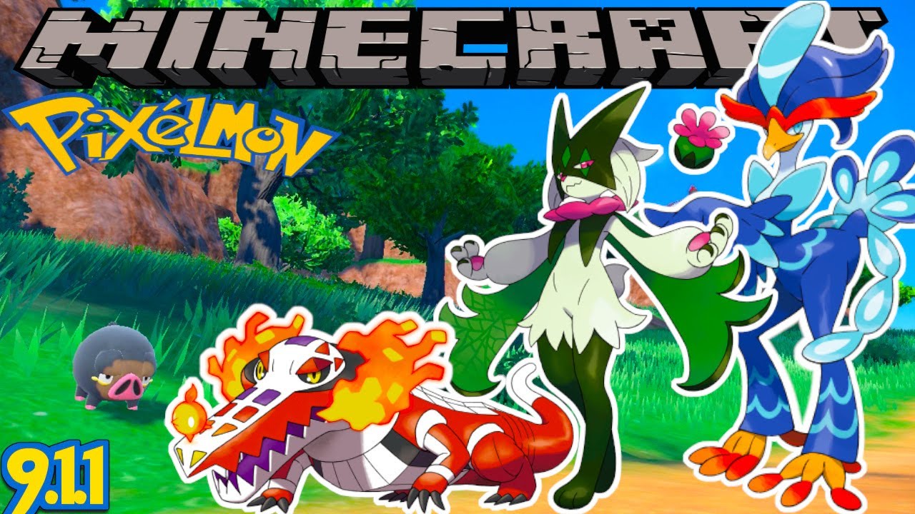 *NEW* PIXELMON MOD GEN9 STARTERS UPDATE - MINECRAFT 1.16.5 (MOD SHOWCASE) REFORGED VERSION 9.1.1