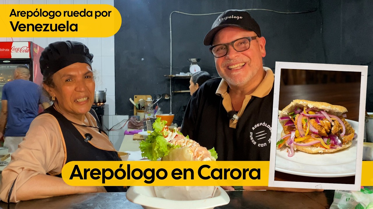 AREPA GIGANTE EN CARORA 🤯 | Arepólogo Rueda por Venezuela