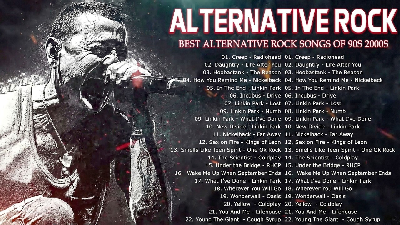 Creed, Linkin Park, Metallica, Nickelback, Green Day, Coldplay💕Alternative Rock Greatest Hits