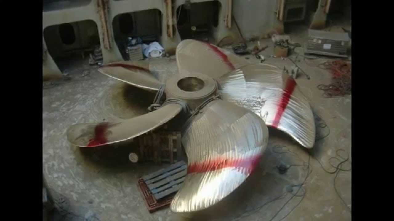 Maritime Propeller Repairs BV restore a fixed pitch propeller in Cadiz, Spain