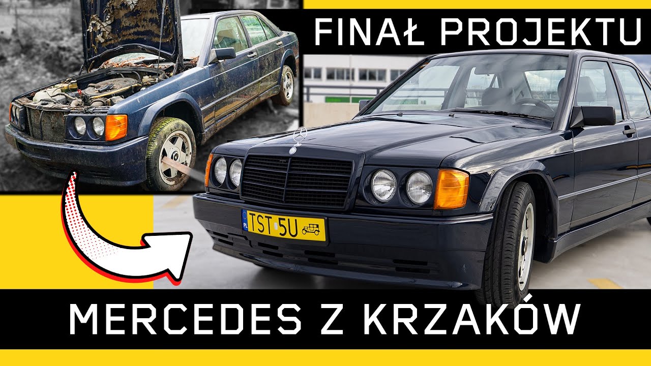 5 miesięcy i ponad 30 tysięcy zł. FINAŁ PROJEKTU Mercedes 190e 2.6 wyciągnięty z krzak&oacute;w