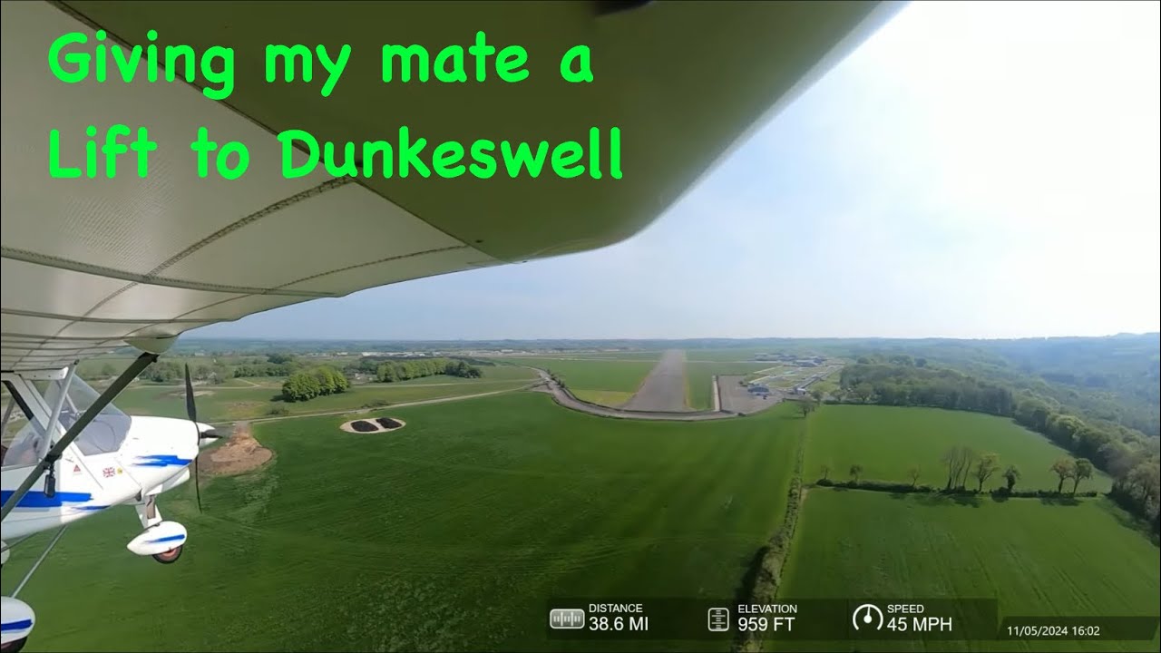 Eaglescott to Dunkeswell with Poz  Ikarus C42