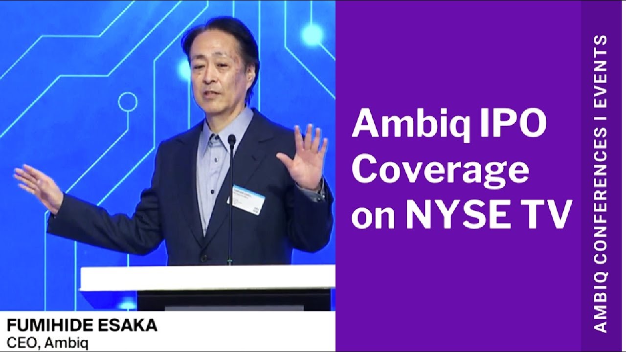 Ambiq IPO Coverage on NYSE TV