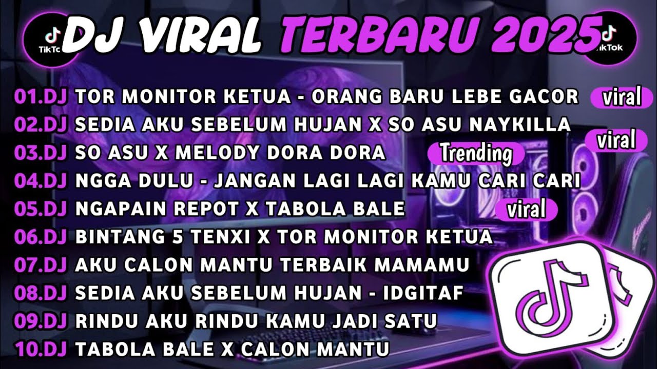 DJ TIKTOK TERBARU 2025||DJ ORANG BARU LEBE GACOR🎵DJ SEDIA AKU SEBELUM HUJAN X SO ASU NAYKILLA FULL 