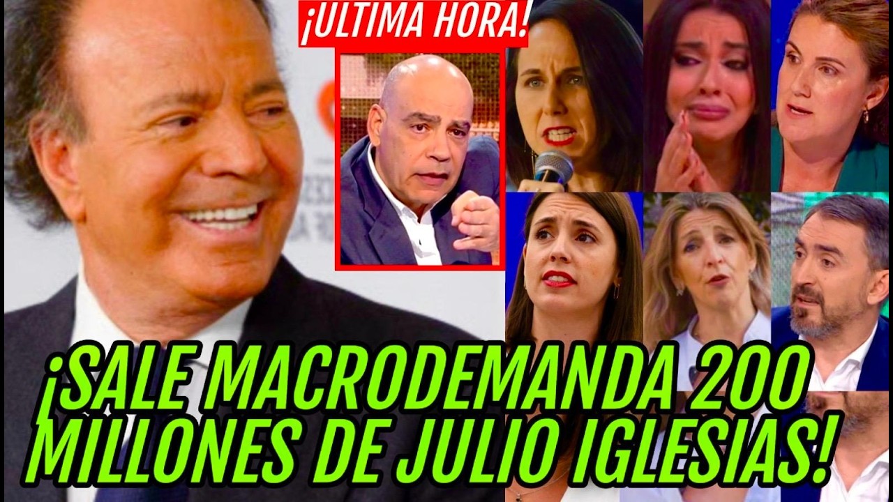 .¡SALE LA BOMBA 200 MILLONES! JULIO IGLESIAS A IRENE MONTERO, SARAH SANTAOLALLA Y CARLOTA CORREDERA?