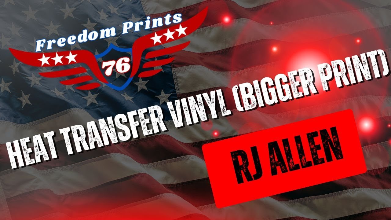 Heat Transfer Vinyl for Larger Prints