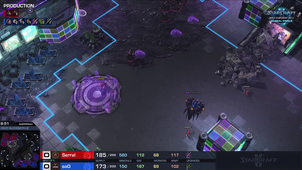 Serral (Z) vs soO (Z) - Quarterfinals - 2019 WCS Global Finals