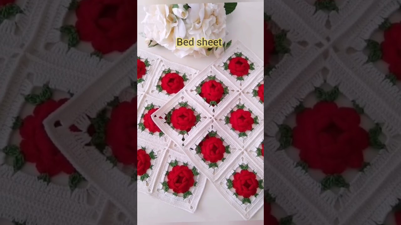 crochet bedsheet #beautiful #youtubeshorts #crochetting #handmade #how