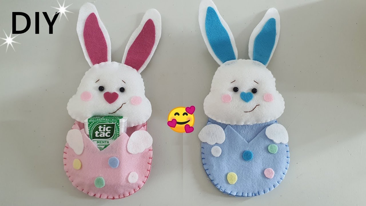 Idéia incrível de lembrancinha de última hora 😱essa dica vale ouro 🤑💵Coelho de Pascoa Porta Bombom