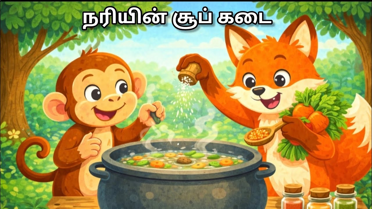 நரியின் சூப் கடை | The Fox's Soup Shop | Moral Story in Tamil | Kids & Family