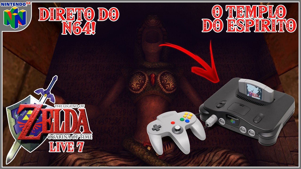 🏜️ ENTRE DUAS ERAS — SPIRIT TEMPLE | OOT N64 🇯🇵🔥 - !comandos