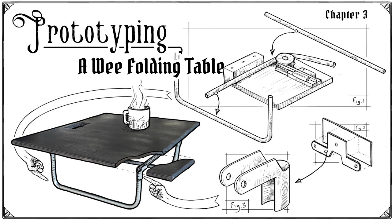 Prototyping a Wee folding table.