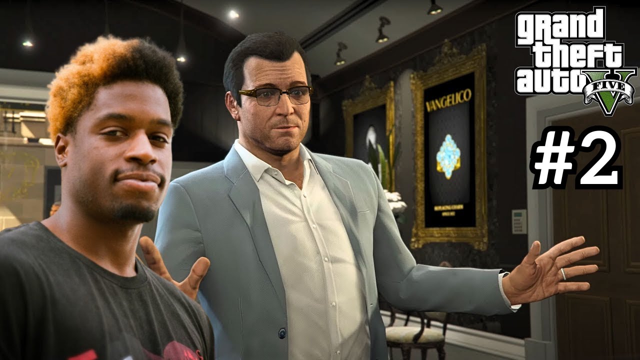 Grand Theft Auto 5 Story Mode The Jewelry Heist (PART 2)